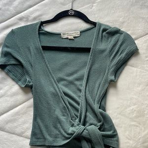 urban outfitters, soft teal top